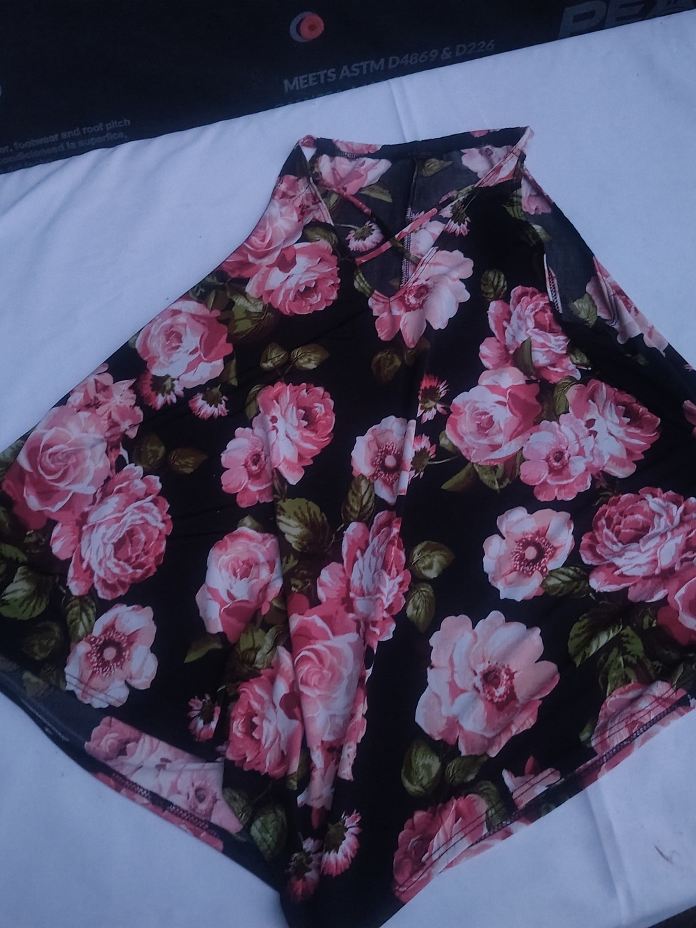 First Love Floral Pink and Black Women’s Dress